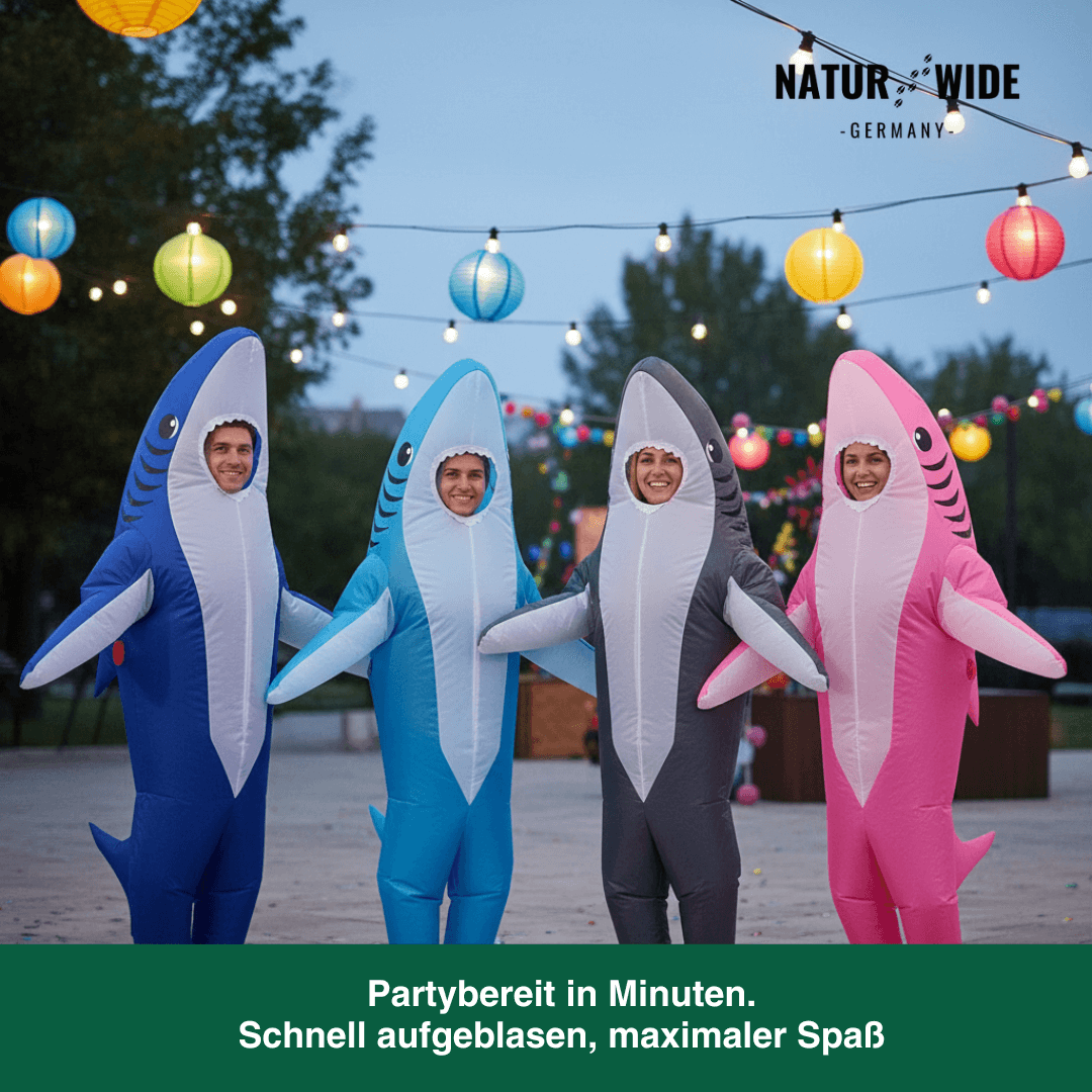 Aufblasbares Hai Kostüm – Stehender Hai (Erwachsene)