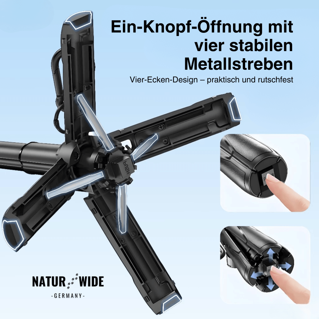 3-in-1 Mini-Stativ Selfie-Stick mit Bluetooth-Fernbedienung