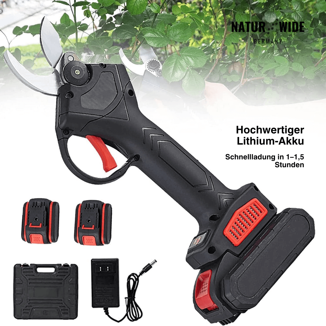 Elektrische Akku-Astschere – 30mm Schnittstärke (2 Akkus)