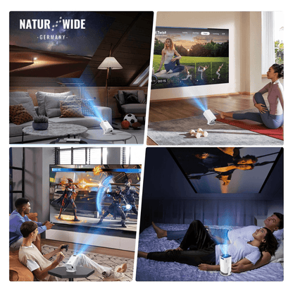 4K Smart Mini-Projektor – WiFi6 Android Heim & Outdoor