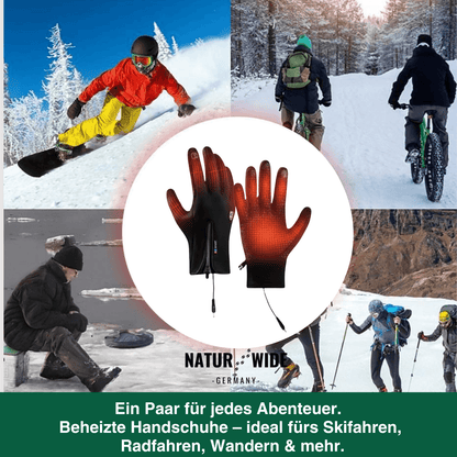 Beheizte Handschuhe (Powerbank-betrieben) –  Wasserdicht & Winddicht