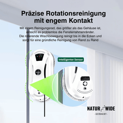 Ultradünner Fensterreinigungsroboter mit Fernbedienung