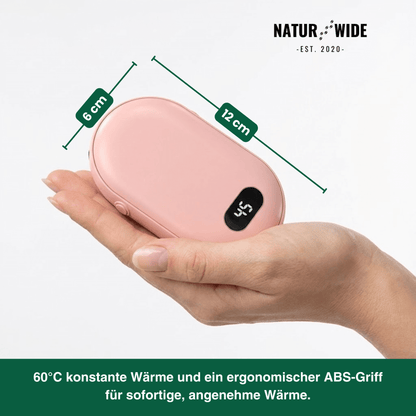 Doppel Heiz Handwärmer – wiederaufladbarer Taschenwärmer