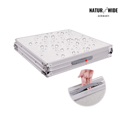 Klappbarer Campingtisch Höhenverstellbar – Alu Koffertisch