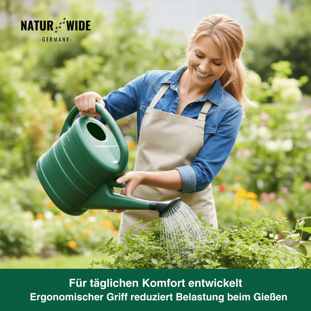 Garten-Gießkanne 5L mit Brausekopf & langem Ausguss