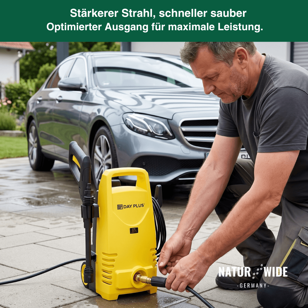 900W Elektrischer Hochdruckreiniger – 7m Schlauch, Einstellbare Düse