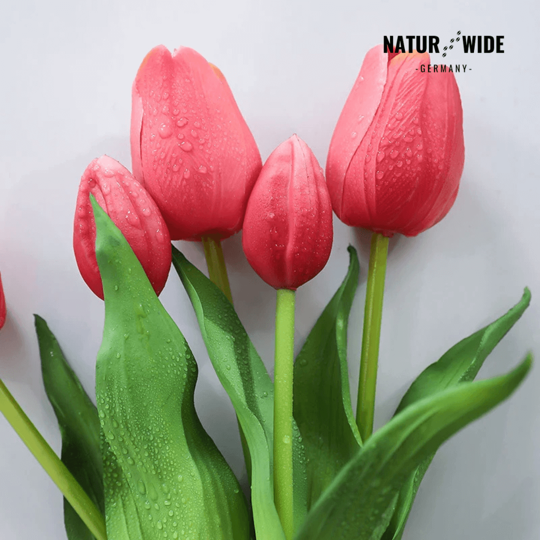 5er Bundle Künstliche Tulpen – Realistische Deko Blumen
