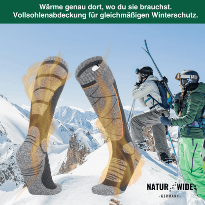 Beheizte Socken mit Akku (6000mAh) – Perfekt für Ski, Outdoor & Winter