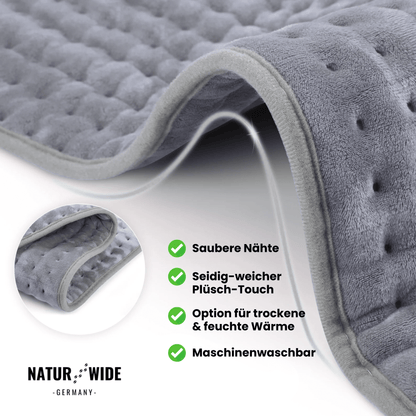 Elektrische Heizdecke – Wärmeauflage für Rücken, Bauch & Beine mit 6 Temperaturstufen