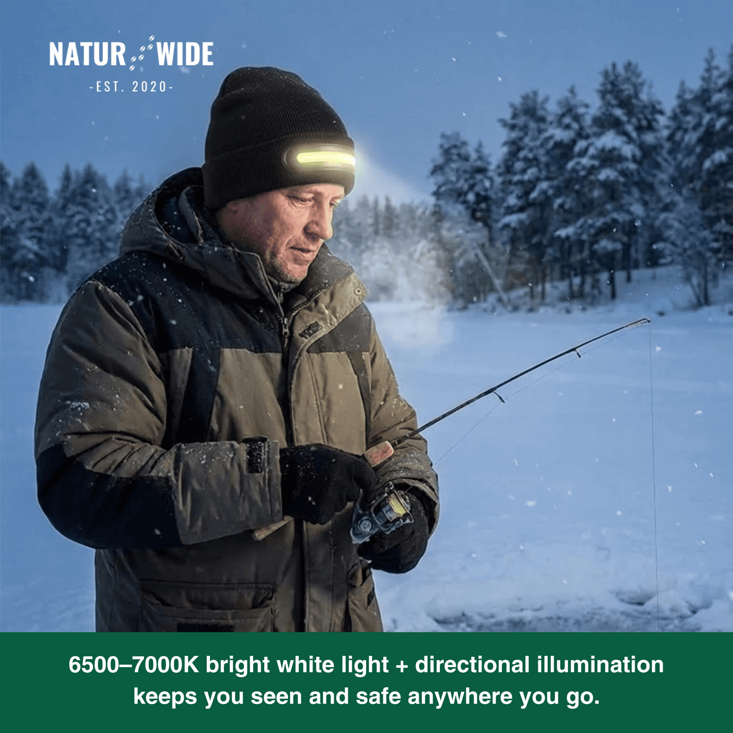 LED Mütze mit Licht – USB wiederaufladbare Unisex Wintermütze