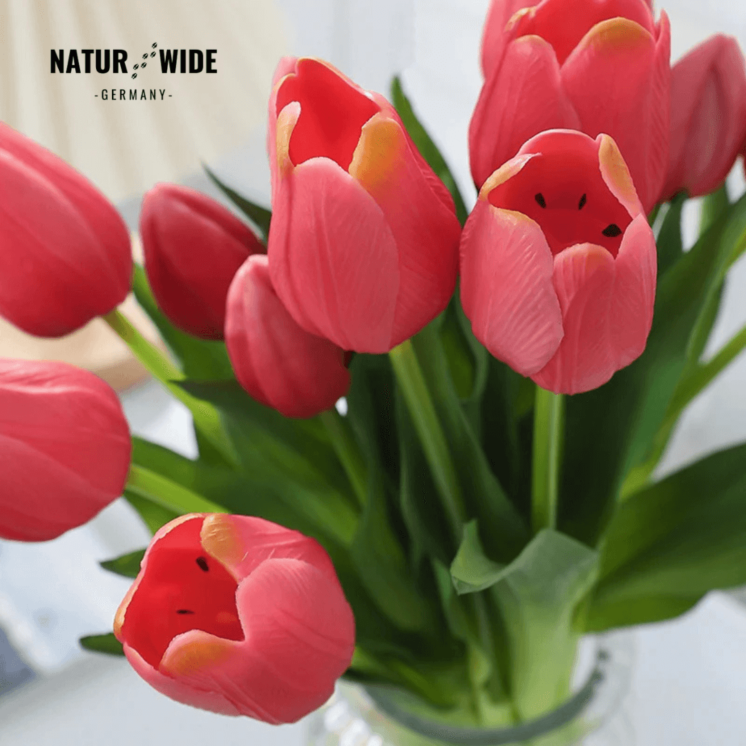 5er Bundle Künstliche Tulpen – Realistische Deko Blumen