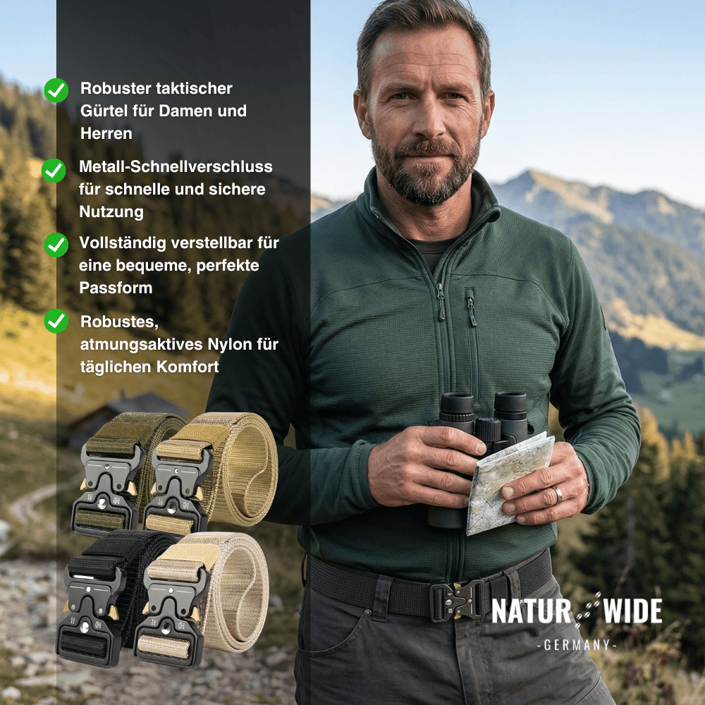 Taktischer Outdoor-Gürtel - Dein zuverlässiger Begleiter in jeder Lage