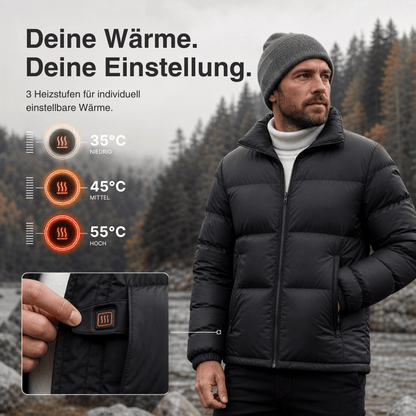 Beheizte Winterjacke – 6 Heiz-Zonen, wasserdicht & extra warm für Damen & Herren