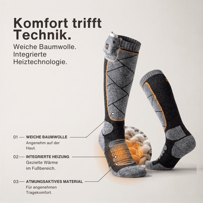 Beheizte Socken – Perfekt für Ski, Outdoor & Winter