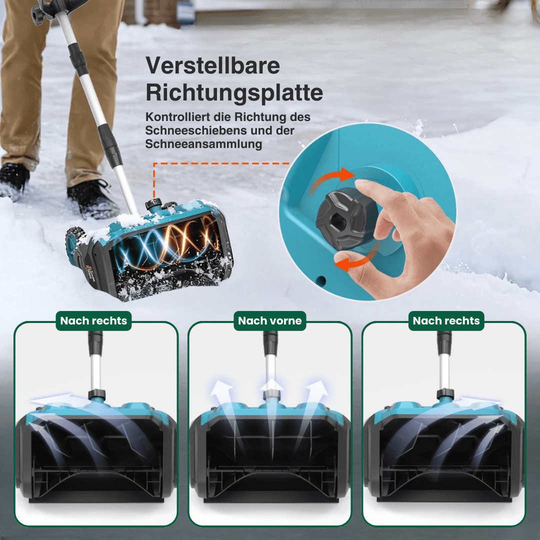 Akku Schneefräse 3500W – Bürstenloser Schneeschieber