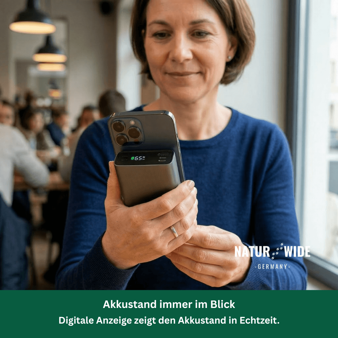 65W Schnelllade-Powerbank mit 20.000 mAh