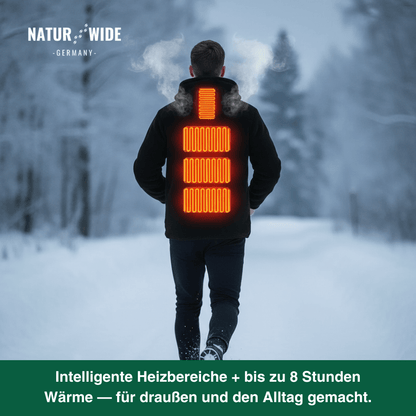 USB Beheizter Hoodie – Unisex Baumwoll-Hoodie mit Reißverschluss