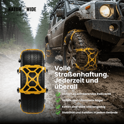 3er-Set Schneeketten für Auto/SUV/LKW