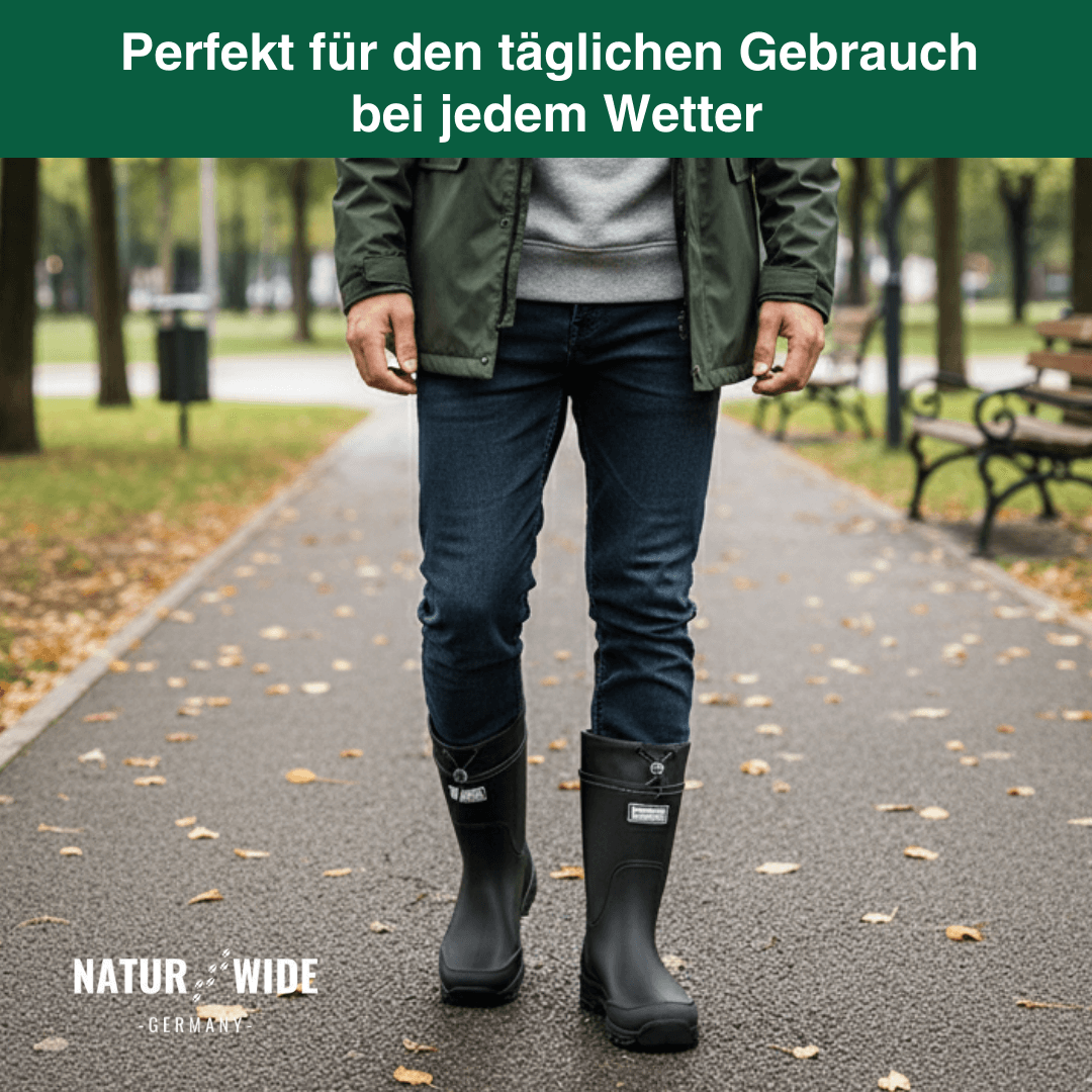 Wasserdichte Outdoor Gummistiefel unisex – Rutschfest, robust & langlebig