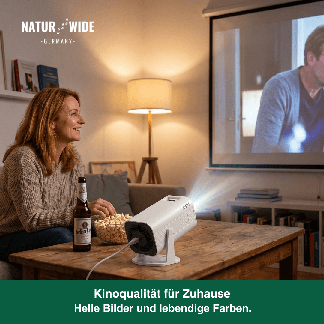 4K Smart Mini-Projektor – WiFi6 Android Heim & Outdoor