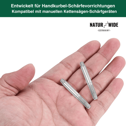 12er Set Ersatz-Schleifkopf für Manuelles Kettensägen-Schärfgerät
