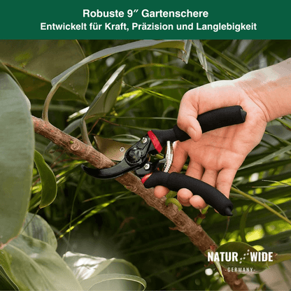 Profi Bypass-Gartenschere 21,5 cm – Scharfe Klinge & Ergonomisch