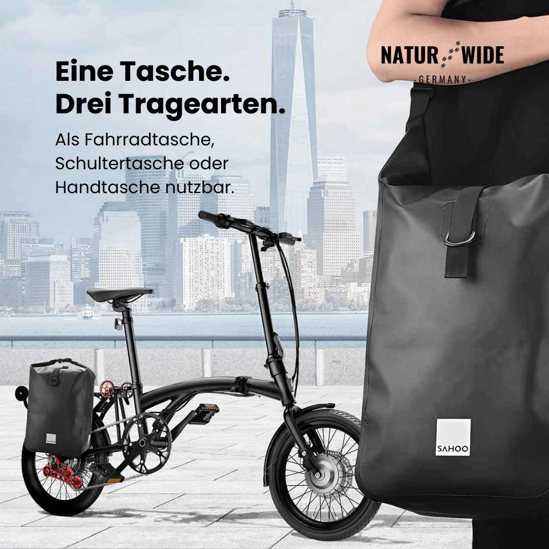 10L Wasserdichte Fahrrad-Gepäckträgertasche & Packtasche – Naturwide