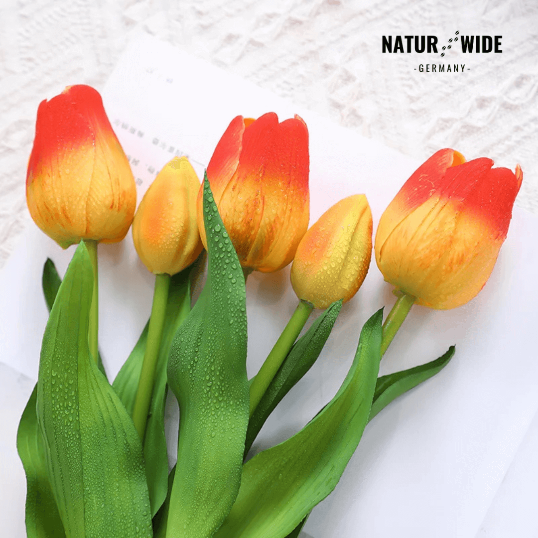 5er Bundle Künstliche Tulpen – Realistische Deko Blumen