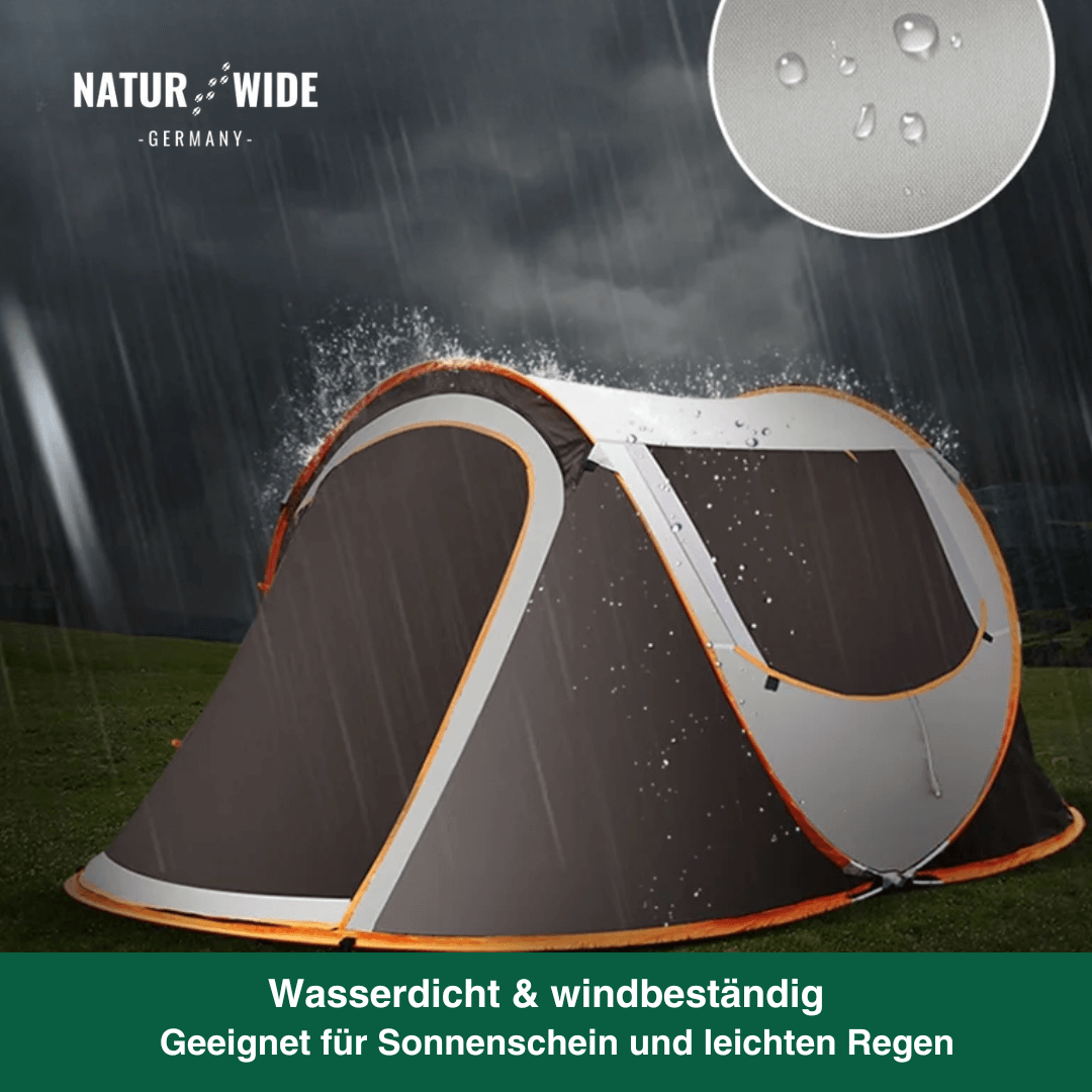 Pop-Up Wurfzelt 5-8 Personen – Automatisches Campingzelt Wasserdicht