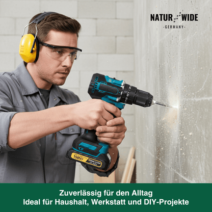 Akku-Schlagbohrschrauber 18V Bürstenlos – 65Nm & 13mm Futter