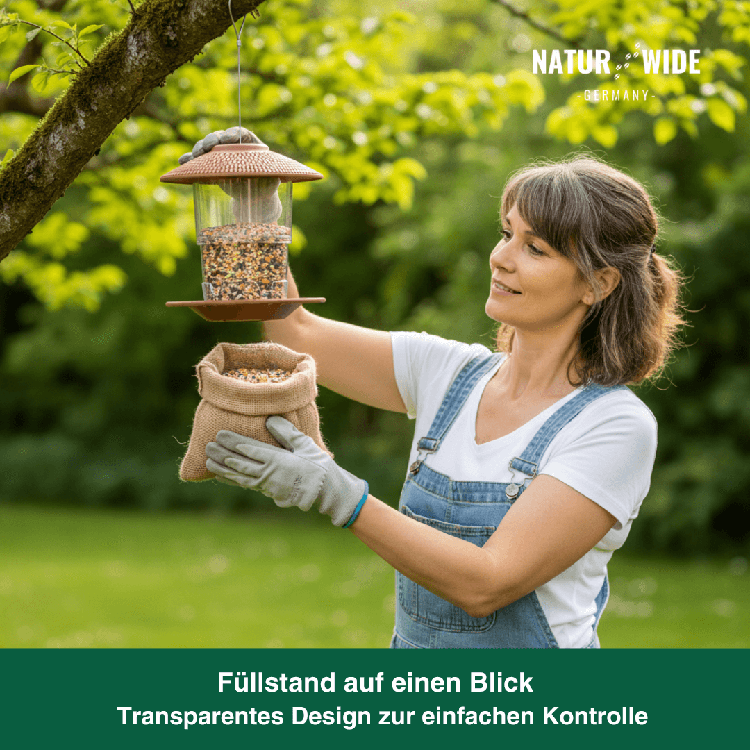 Vogelfutterhaus – Hängende Futterstation für Wildvögel