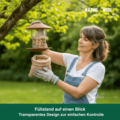 Vogelfutterhaus – Hängende Futterstation für Wildvögel