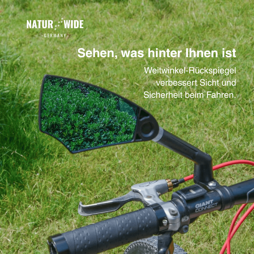 Blendfreier, um 360° verstellbarer Fahrrad-Rückspiegel