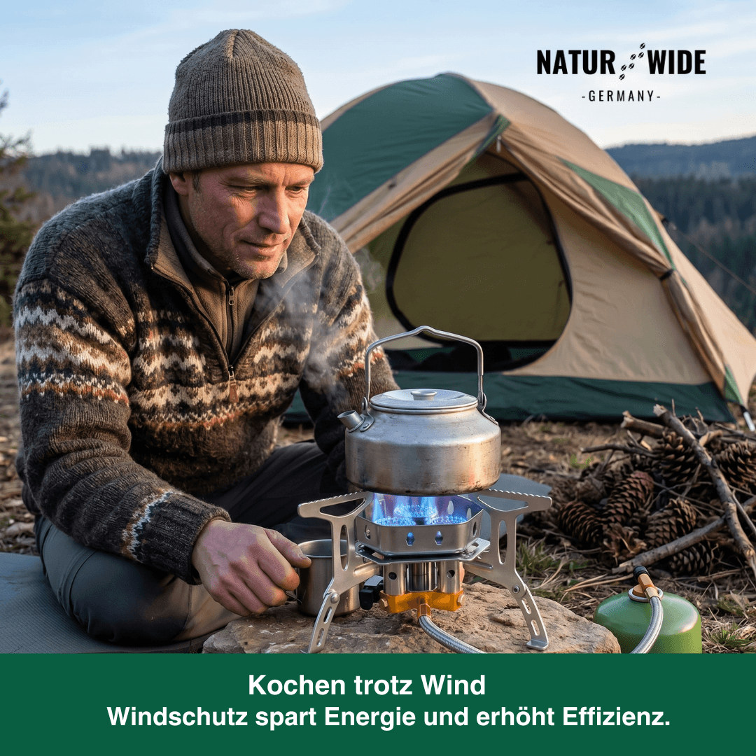 3-Kopf 5800W Faltbarer Gas-Campingkocher – Tragbarer Backpacking-Brenner