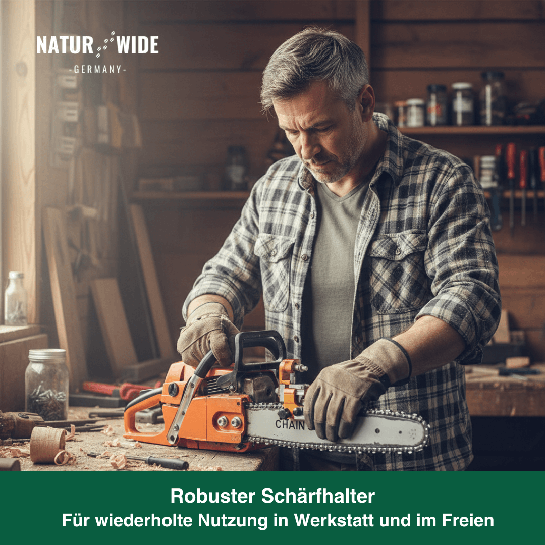 Manuelles Kettensägen-Schärfgerät – Präzises Kurbel-Werkzeug