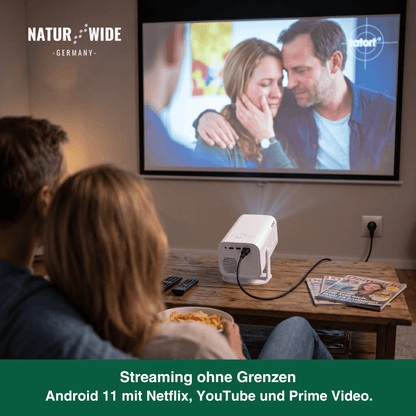 4K Smart Mini-Projektor – WiFi6 Android Heim & Outdoor