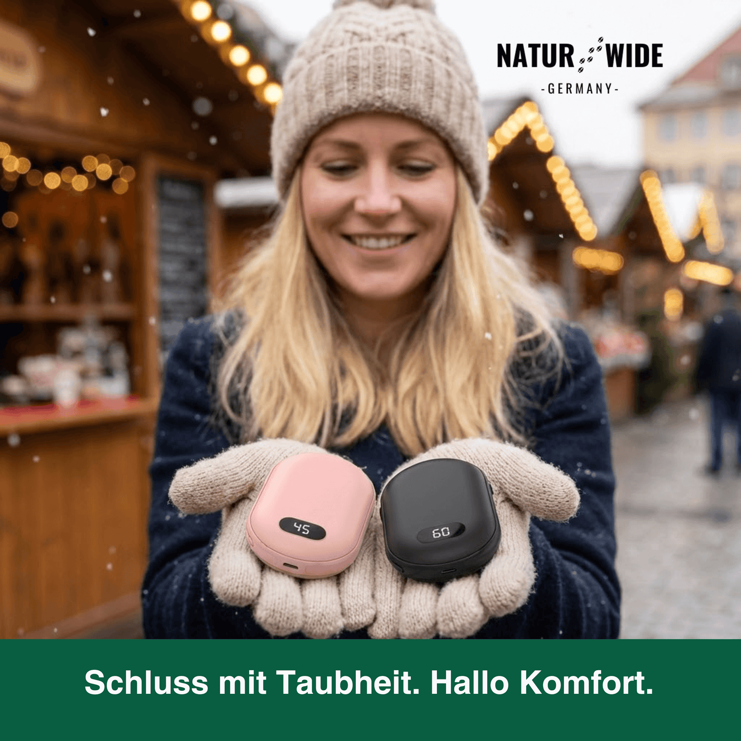 Doppel Heiz Handwärmer – wiederaufladbarer Taschenwärmer