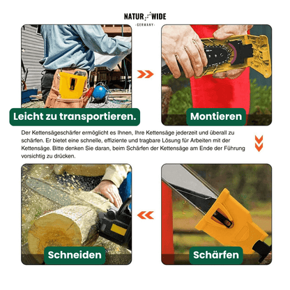 Universal Kettensägen-Schärfer – Schnell & Tragbar (35-50 cm)