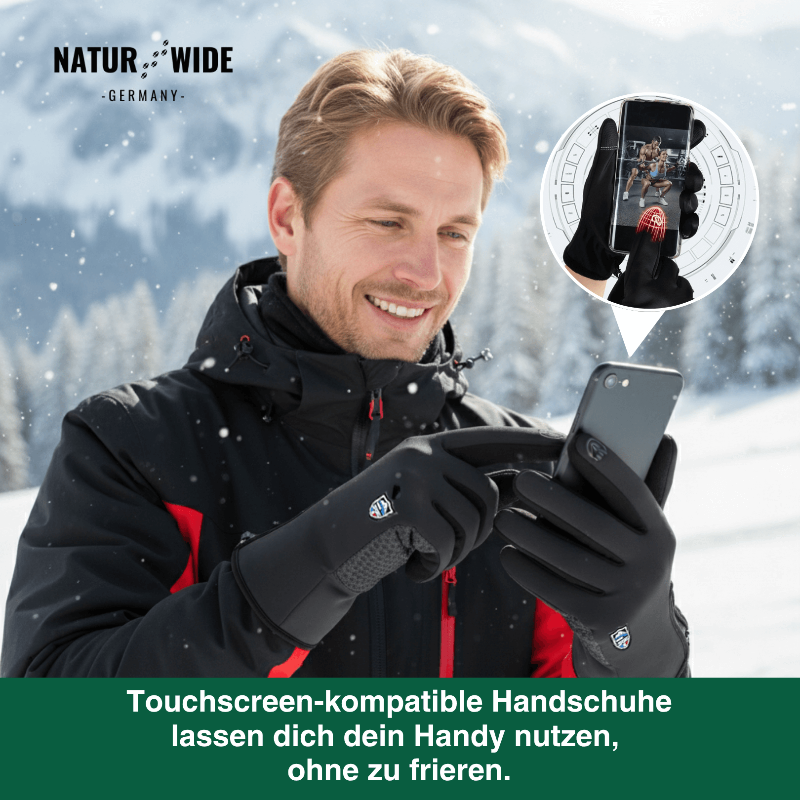 beheizbare handschuhe usb Beheizte Handschuhe (Powerbank-betrieben) – Wasserdicht & Winddicht – Lunea