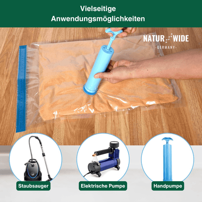 Vakuumbeutel für Kleidung & Bettwäsche – Platzspar-Set 3 Stück