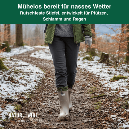 Wasserdichte Outdoor Gummistiefel unisex – Rutschfest, robust & langlebig