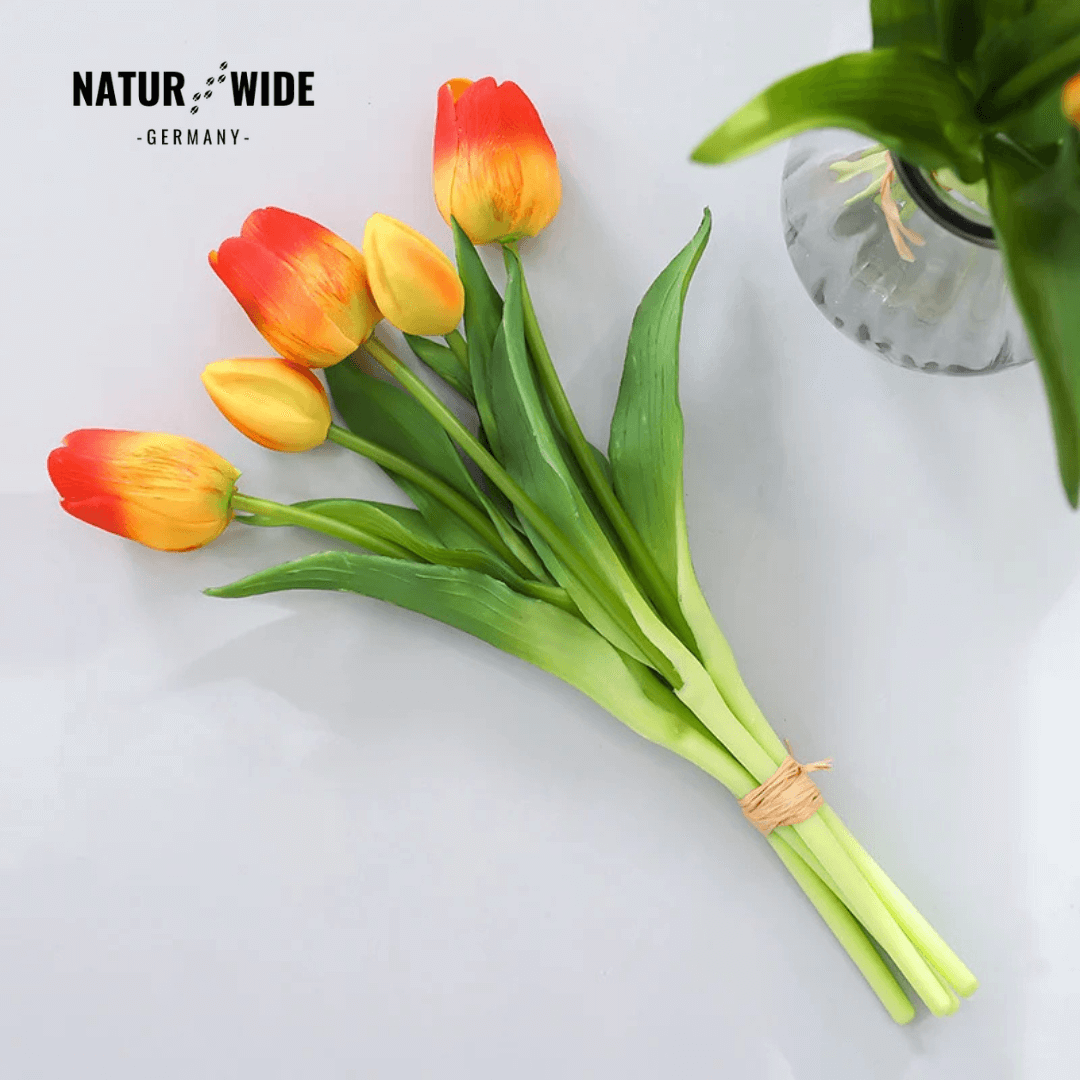 5er Bundle Künstliche Tulpen – Realistische Deko Blumen