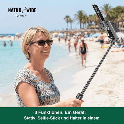 3-in-1 Mini-Stativ Selfie-Stick mit Bluetooth-Fernbedienung