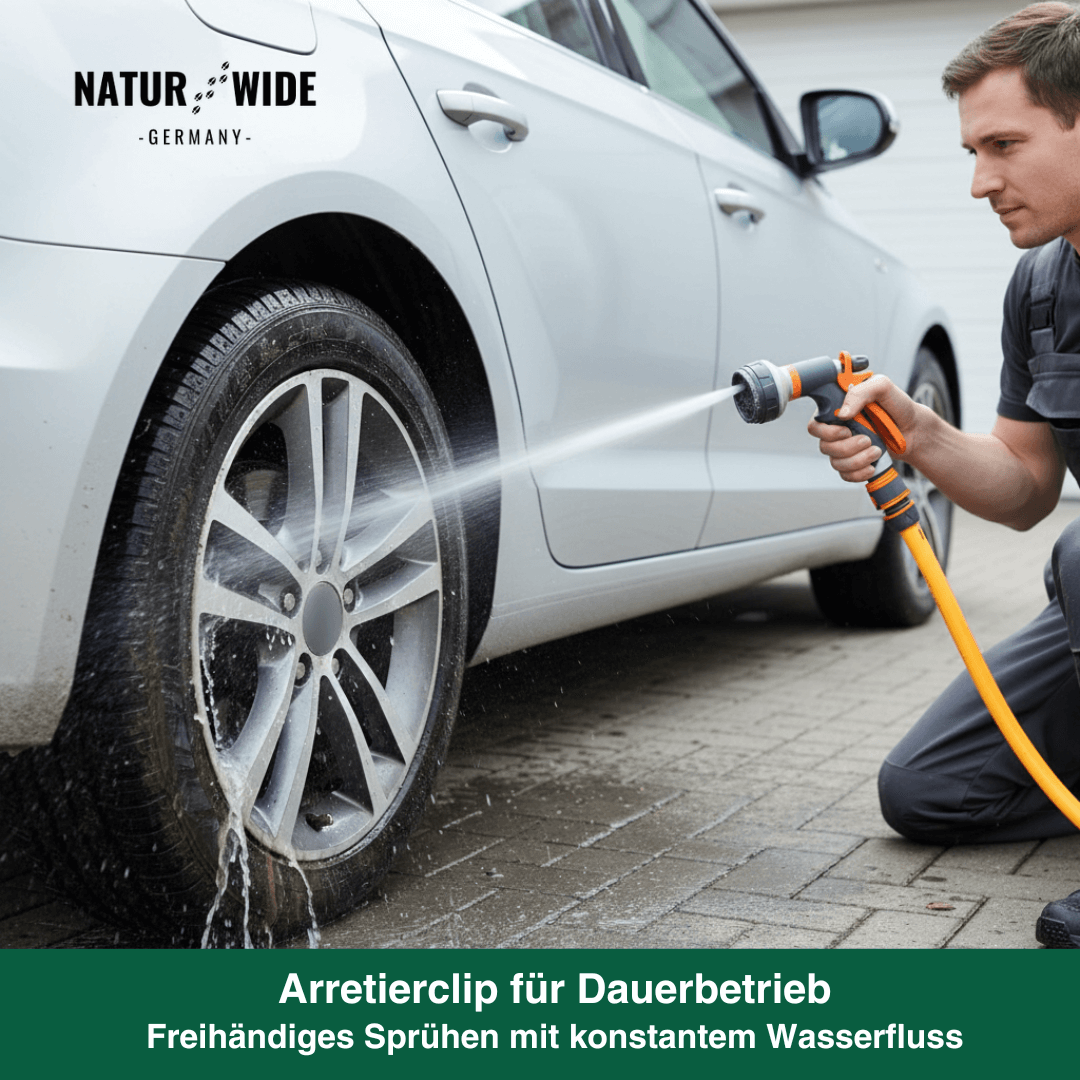 Garten-Handbrause 8-in-1 – Rutschfest & Vielseitig