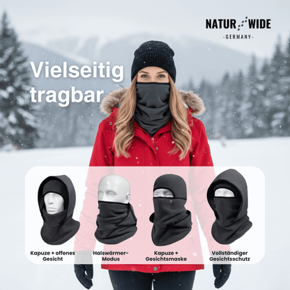 3-in-1 Winter Balaclava – Mütze, Schal & Maske