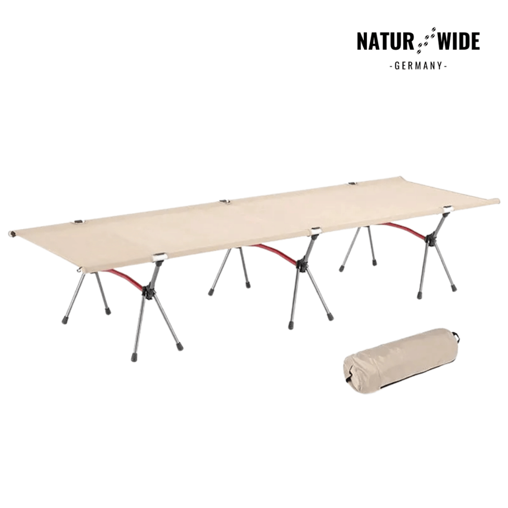 Faltbares Feldbett bis 120 kg, nur 2,2 kg – Naturwide