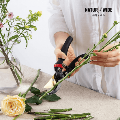 Profi Bypass-Gartenschere 21,5 cm – Scharfe Klinge & Ergonomisch