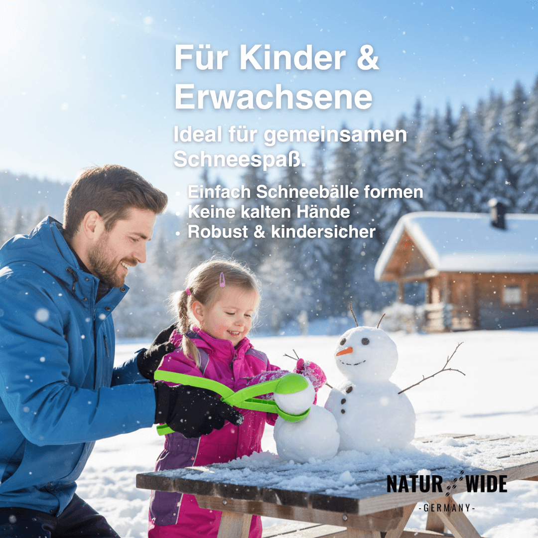 XXL Schneeballzange – Perfekte Schneebälle in Sekunden (36cm)