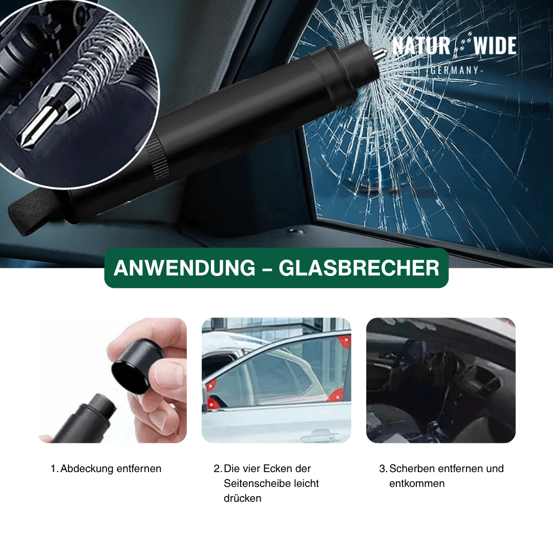 Auto Notfall Fensterbrecher & Gurtschneider Werkzeug