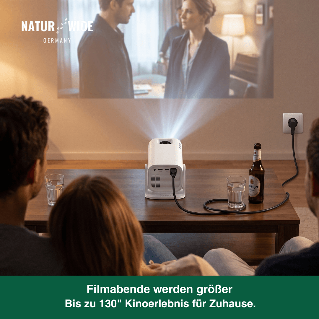 4K Smart Mini-Projektor – WiFi6 Android Heim & Outdoor